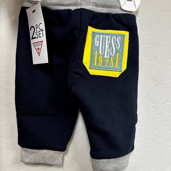 GUESS 2 PC Active Set , Active Hoodie and pants NWT 0-3 Months - Picture 5 of 6